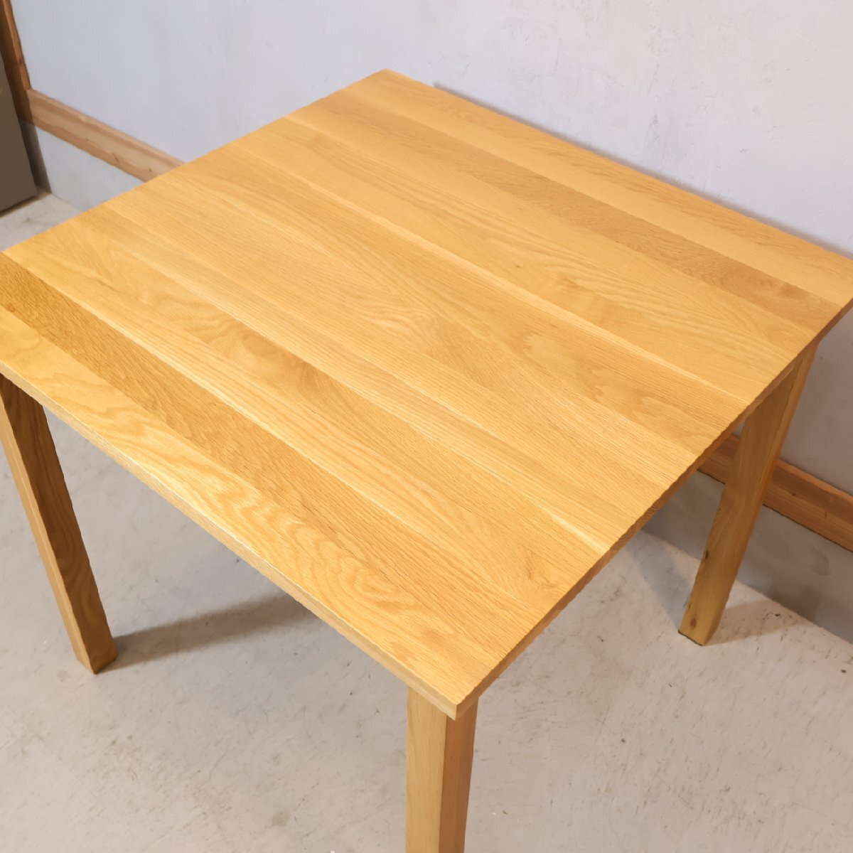 無印良品 MUJI オーク材 ダイニングテーブル ナチュラルテイスト 北欧スタイル カフェ風 シンプルモダン 食卓 カジュアル 2人用 EC351の画像8