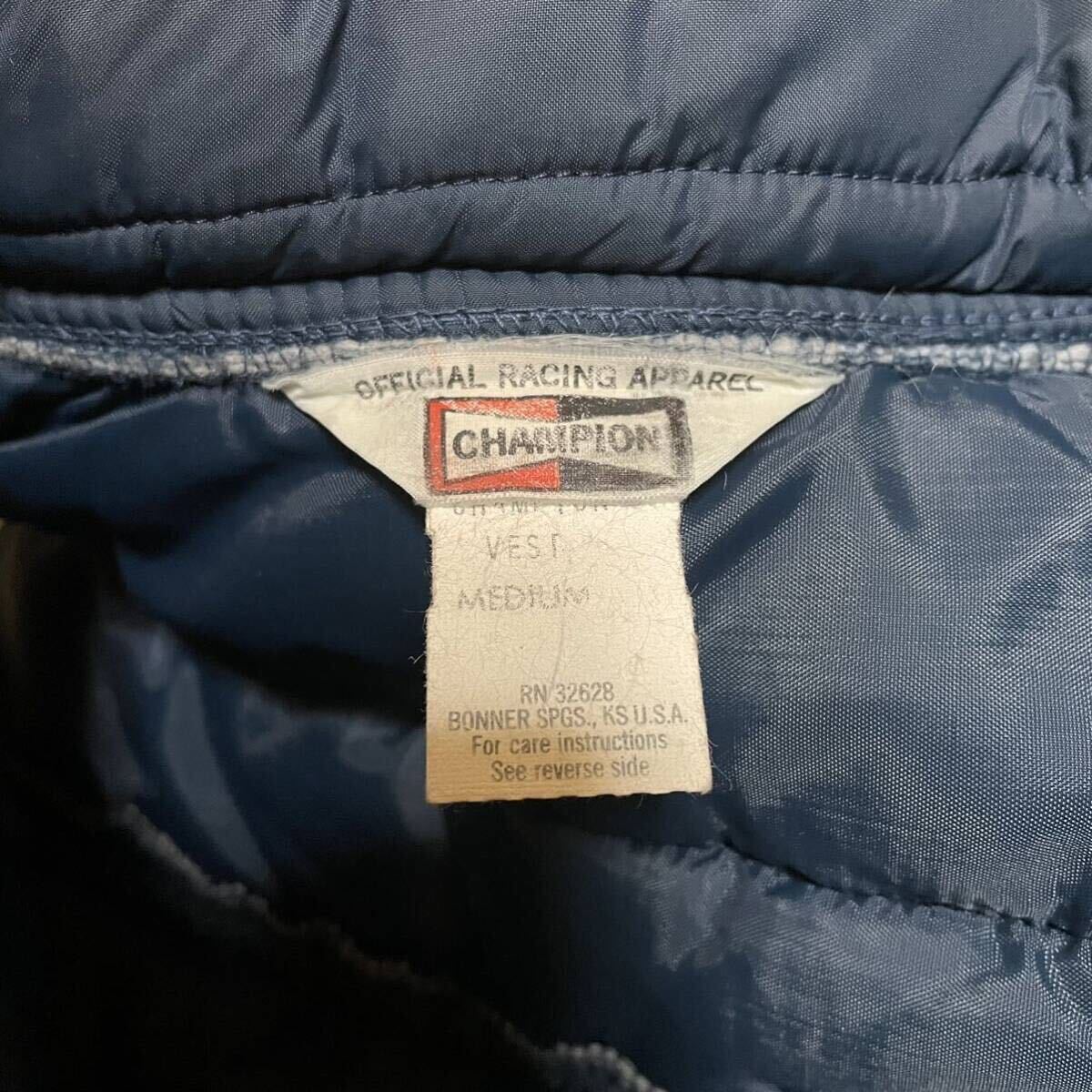 70s オフィシャル チャンピオン プラグ CHAMPION 中綿ベスト 70s オフィシャル チャンピオン プラグ CHAMPION 中綿ベスト
