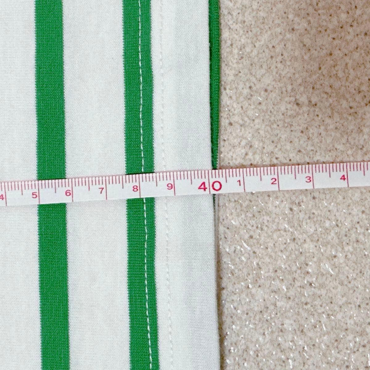 [H STYLE] キッズボーダーTシャツ 110cm 半袖 綿100%グリーン