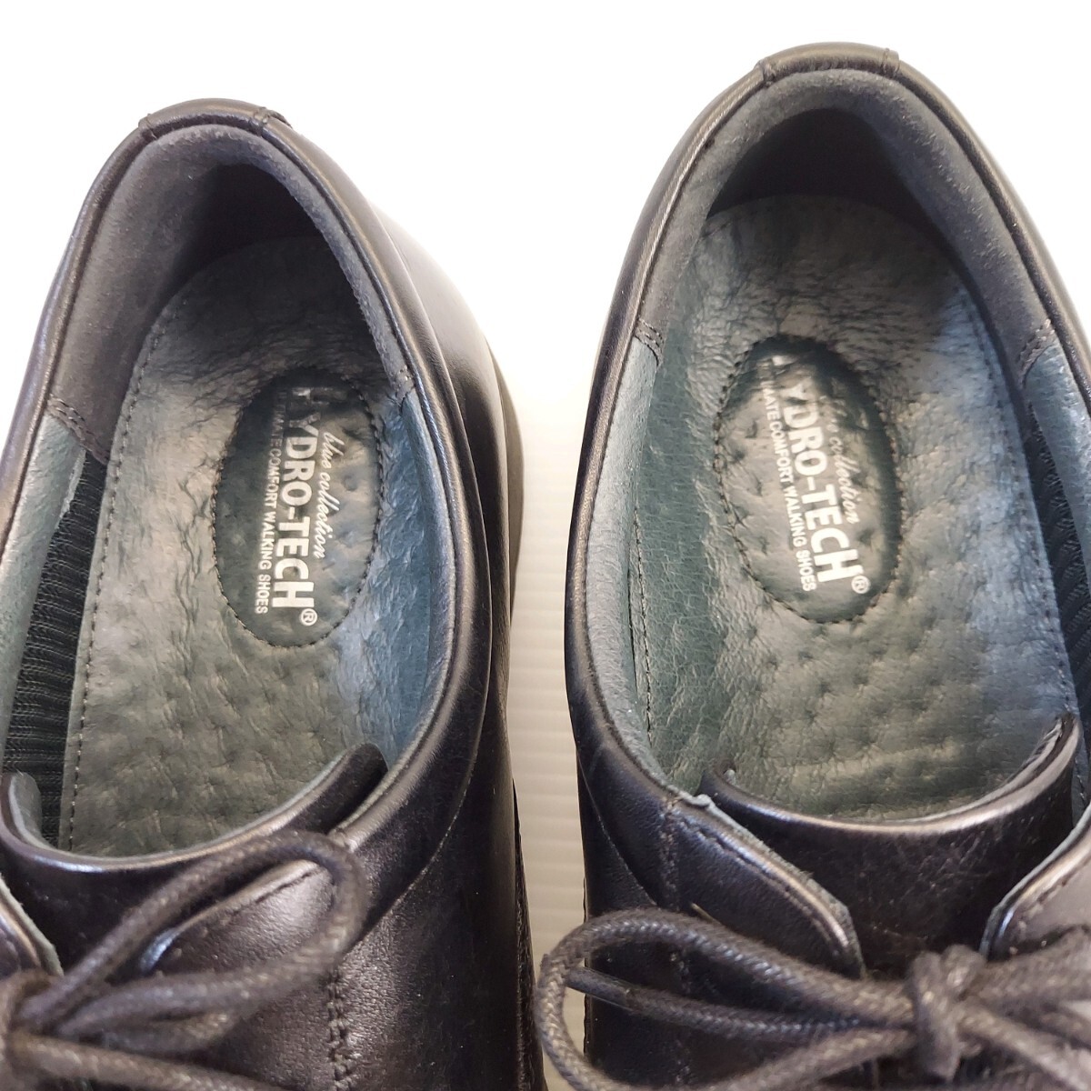 HYDORO-TECH ハイドロテック ビジネスシューズ ウォーキングシューズ ストレートチップ 革靴 ブラック系 28.0cm 3Eの画像8