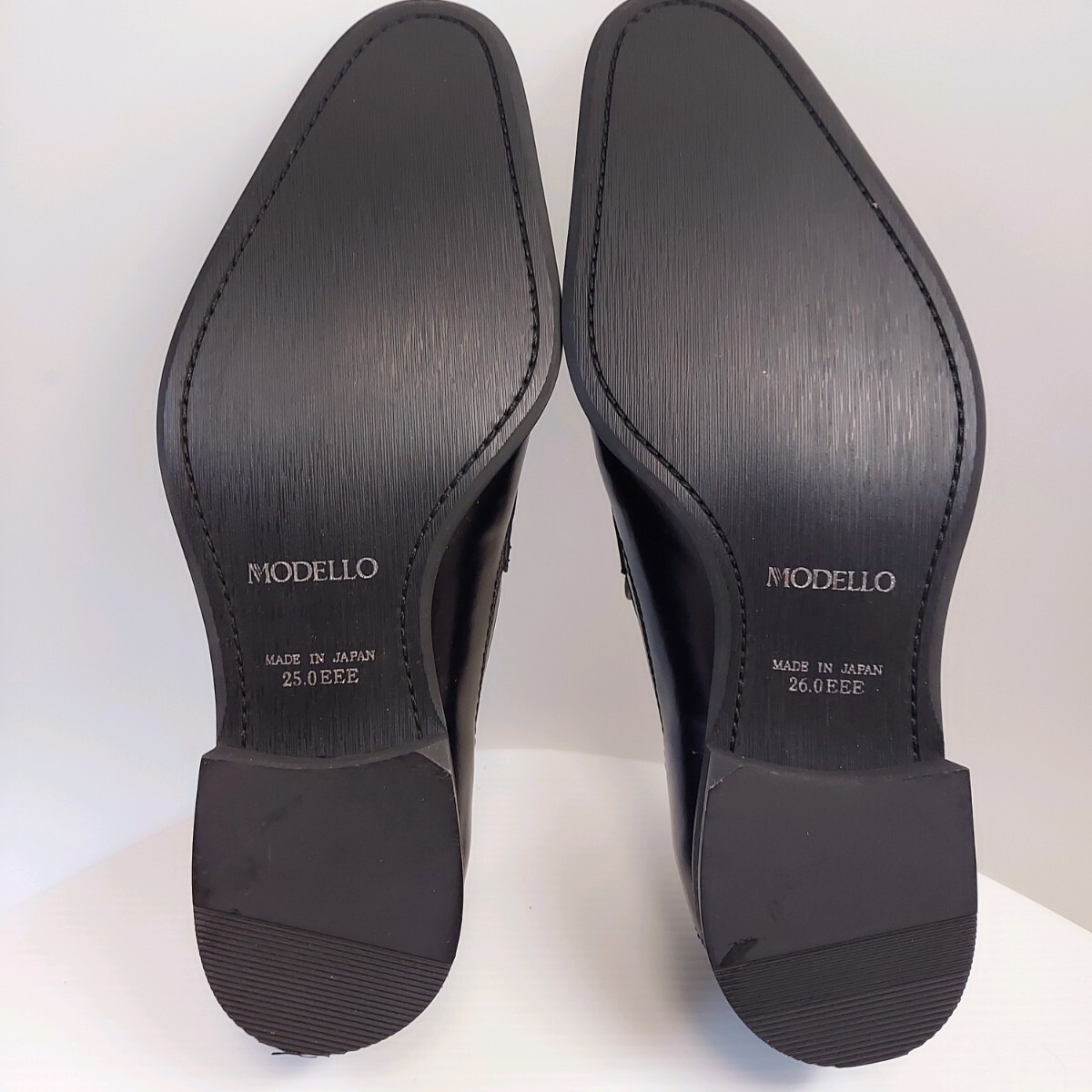 madras MODELLO マドラス モデロ ビジネスシューズ ローファー 本革 紳士靴 ブラック系　25.0cm3E_画像7