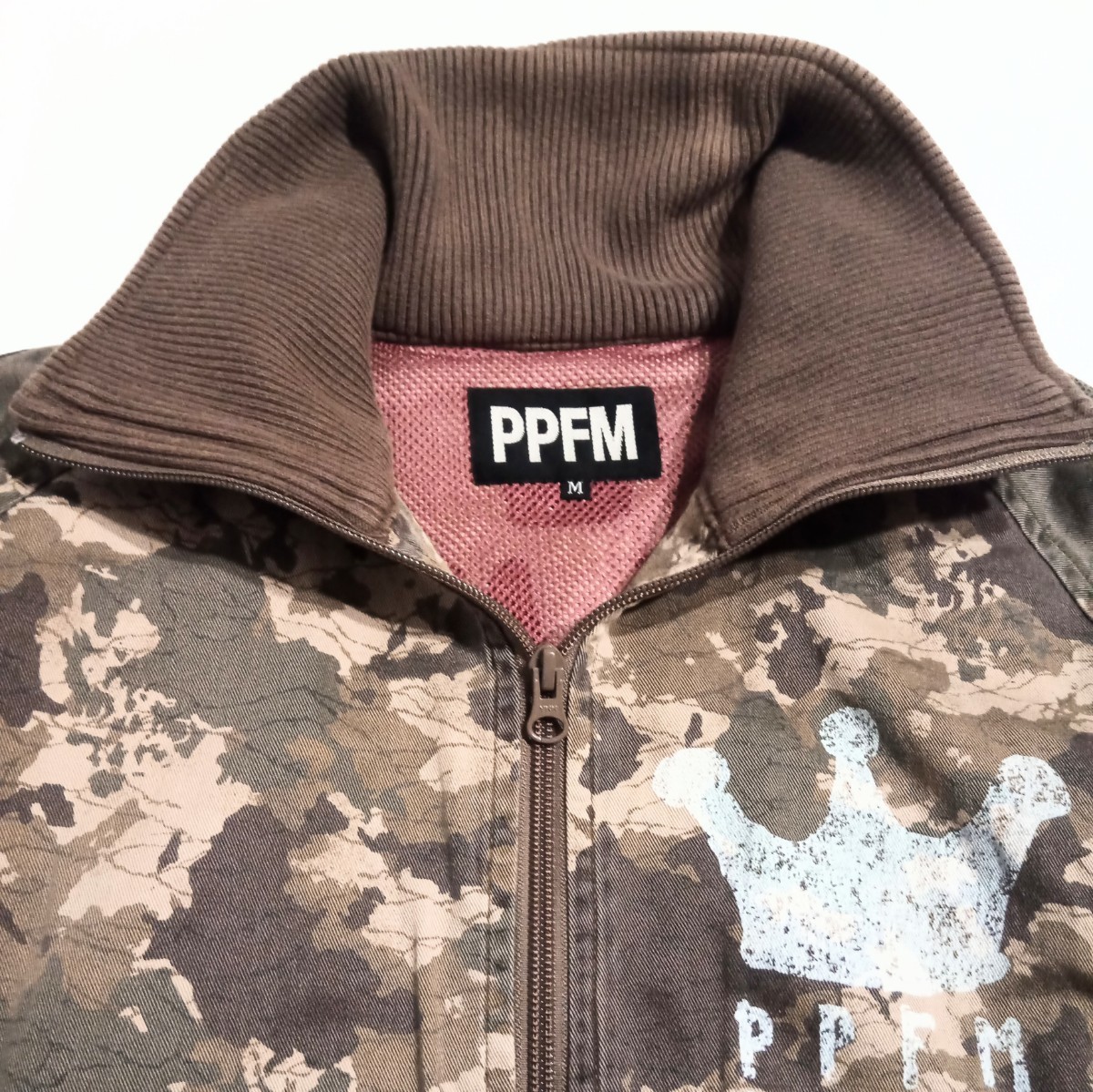 90s 00s初期 PPFM Camouflage Track Jacket 14th addiction kmrii share spirit ifslxwasnine goa tornado mart grunge roen mcbling y2k _画像6