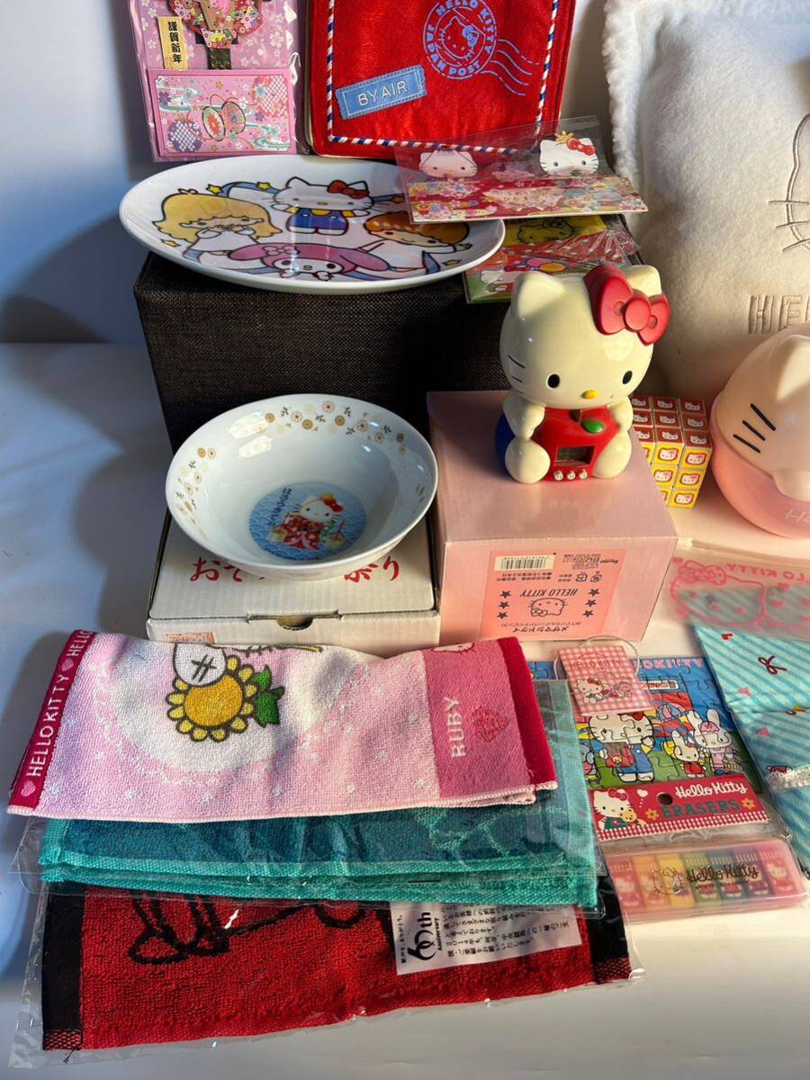  Hello Kitty goods large amount summarize set soft toy Sanrio figure towel handkerchie SANRIO......... putty .patty JRA