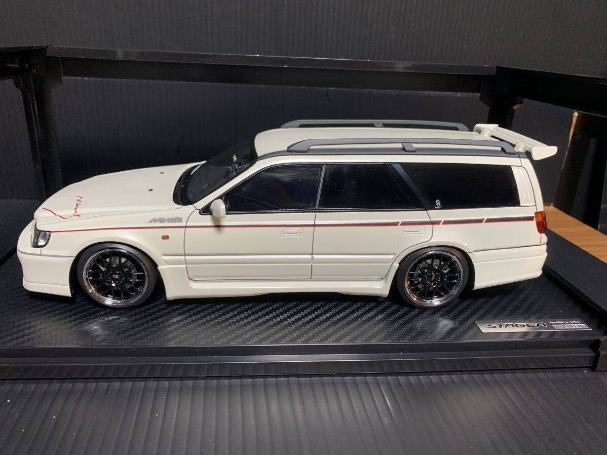 イグニッションモデル　1/18 日産　ステージア 260RS (WGNC34) スカイラインGT-Rステーションワゴン　マインズ仕様　(ホィール変更)_画像5