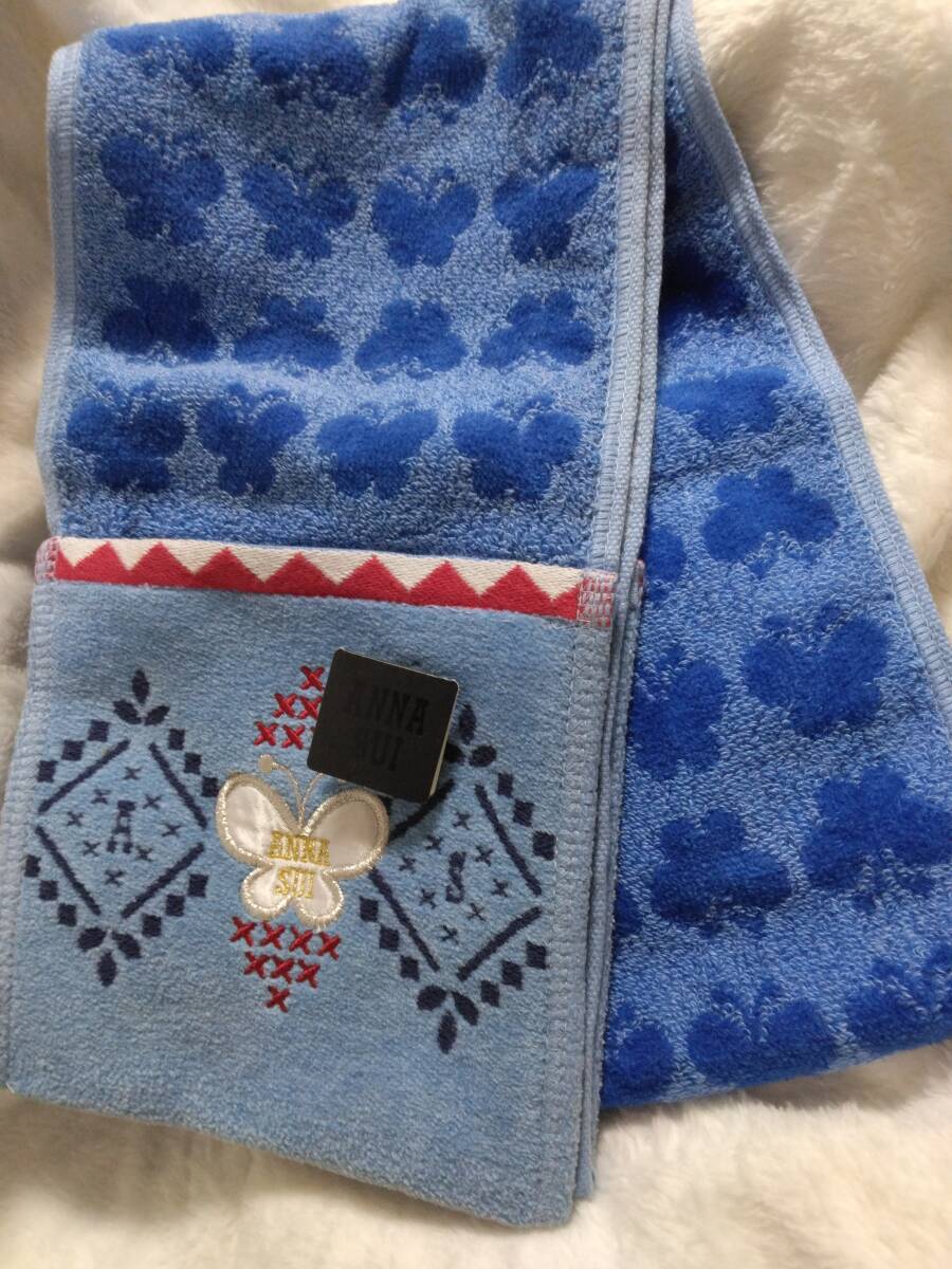 ANNA SUI* Anna Sui muffler towel, unused 