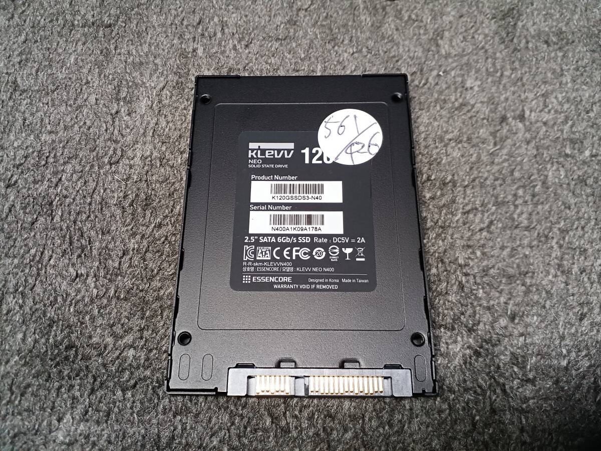 【動作確認済み】SSD 120GB　KLEVV NEO N400