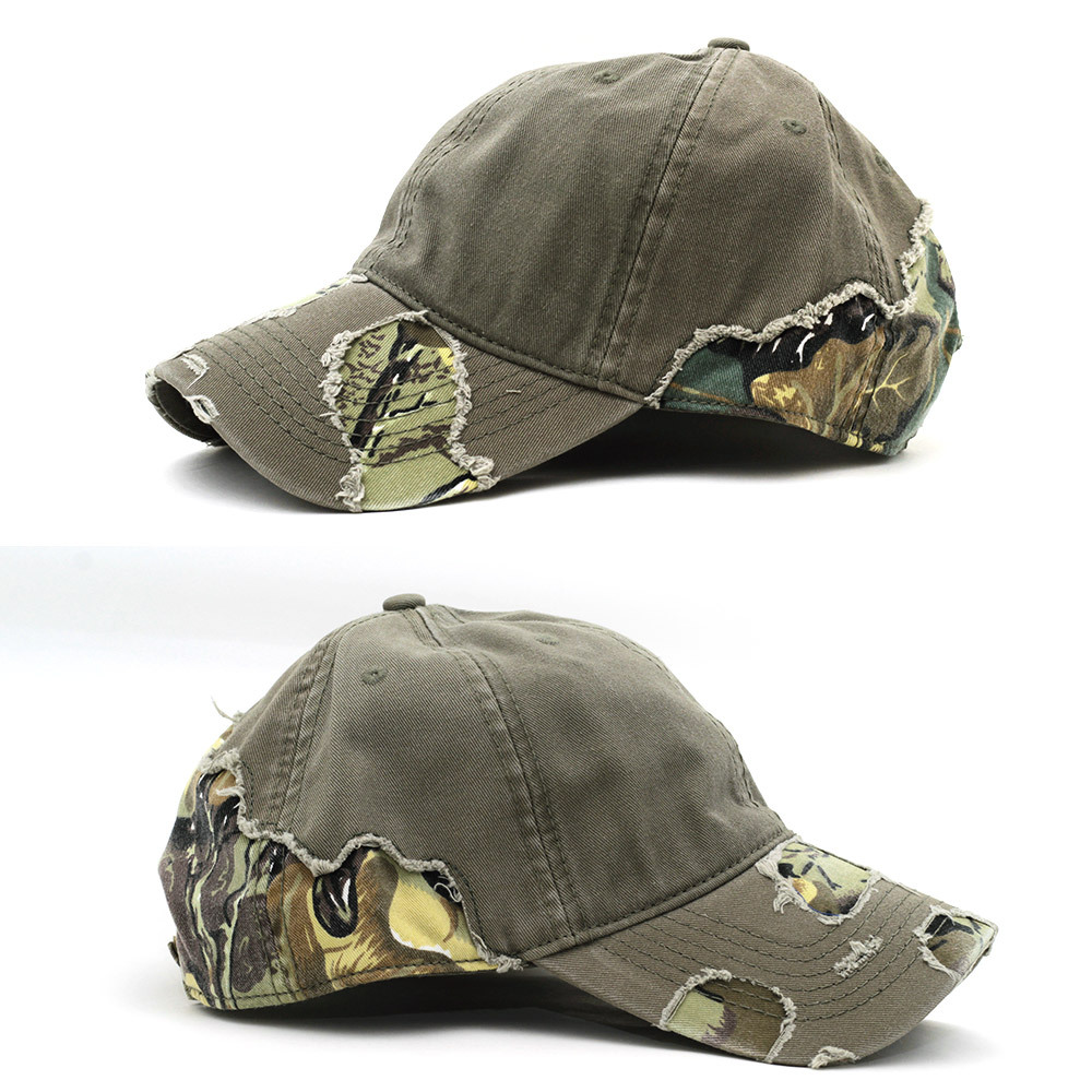 ローキャップ 帽子 オットー otto Camouflage 6 Panel Low Profile ライトオリーブ 迷彩 110-1093-O フリーサイズ USA_Side View