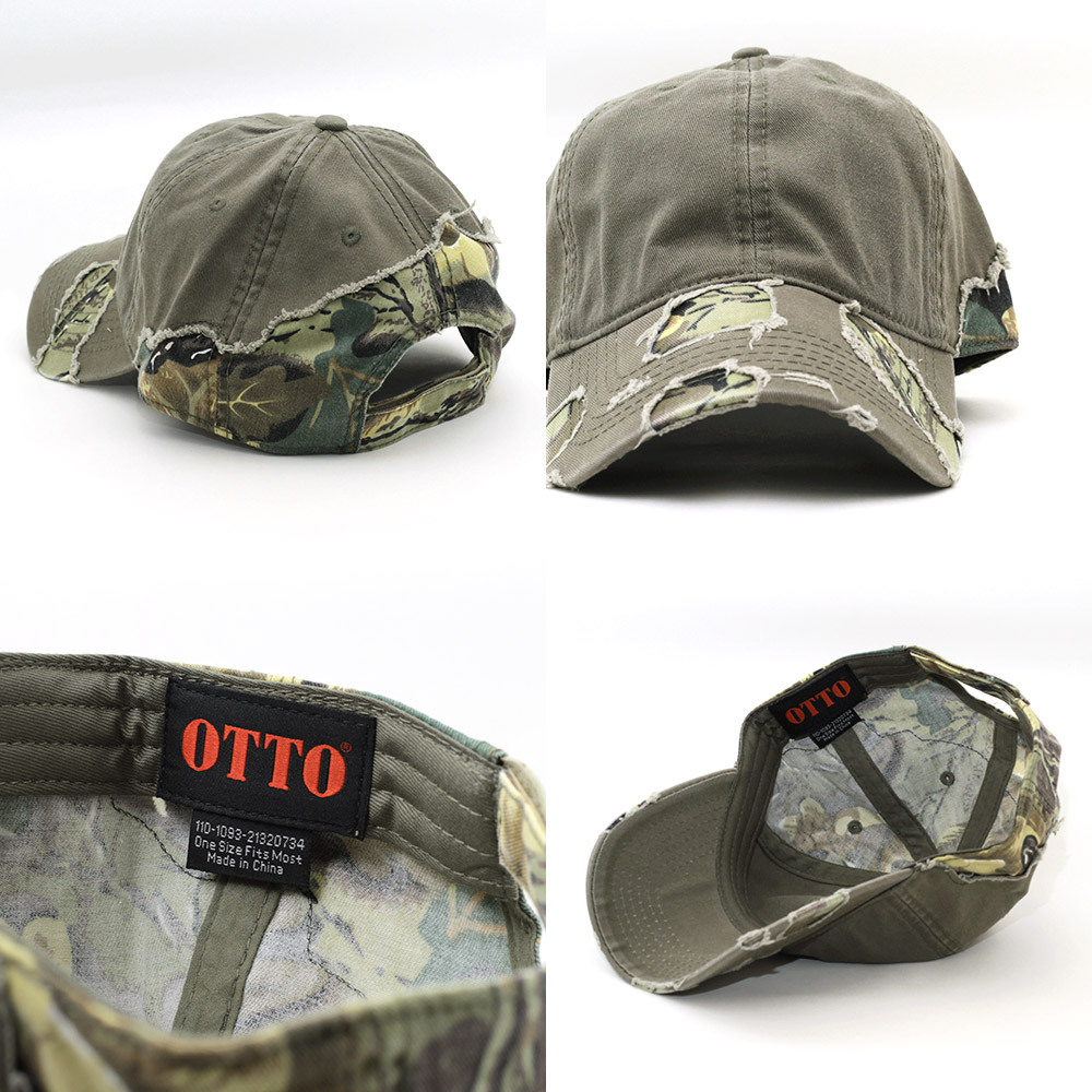 ローキャップ 帽子 オットー otto Camouflage 6 Panel Low Profile ライトオリーブ 迷彩 110-1093-O フリーサイズ USA_Product Details