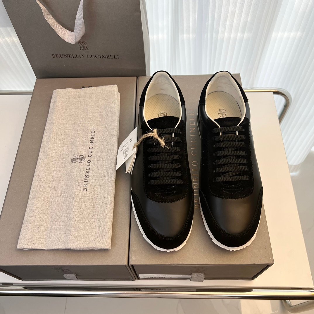 Brunello Cucinelli　ブルネロクチネリ イタリア スニーカー　メンズ　シューズ　靴 夏 スエード カジュアル size:39-44サイズ選択可能 25_画像1