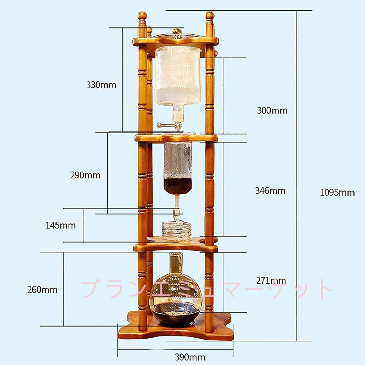 水出しコーヒー アイスドリップポットアイスビールコーヒーポットコールドブリューコーヒー家庭用アイスドリップコーヒーポット25人商業用_画像6