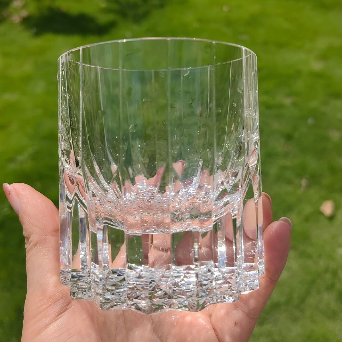 ロックグラス 星芒 ウイスキーグラス 冷酒杯 無鉛クリスタルガラス 260ml 重厚な_画像4