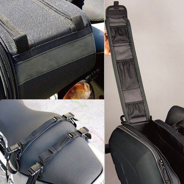 オートバイ サドルバッグ 荷物 スーツケース バイク リアシート サイドバッグ ツーリング パニアケース 防水カバーhの画像5