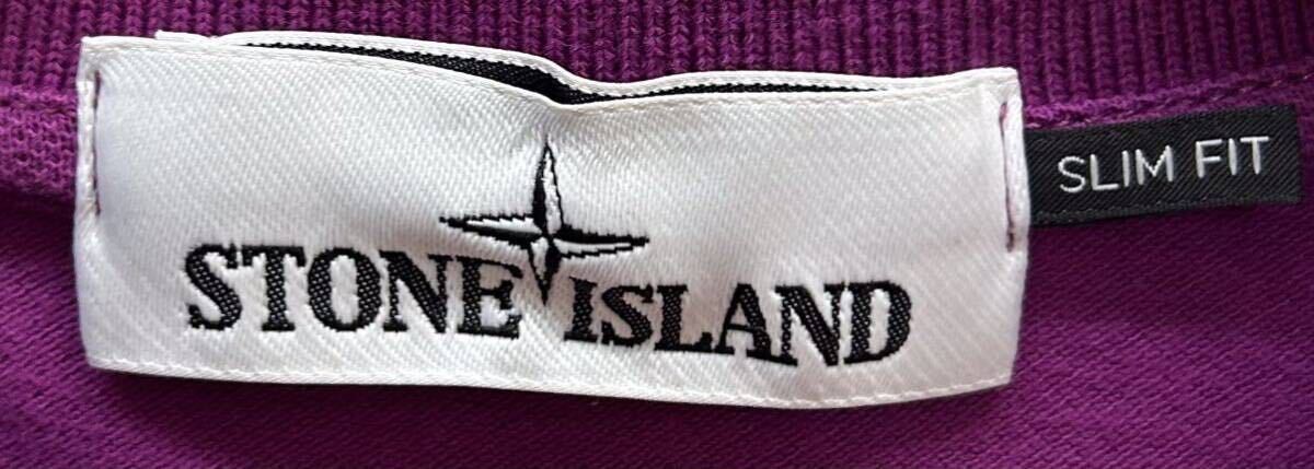 20240320【STONE ISLAND】ストーンアイランド ポロシャツ ロゴ Lの画像3