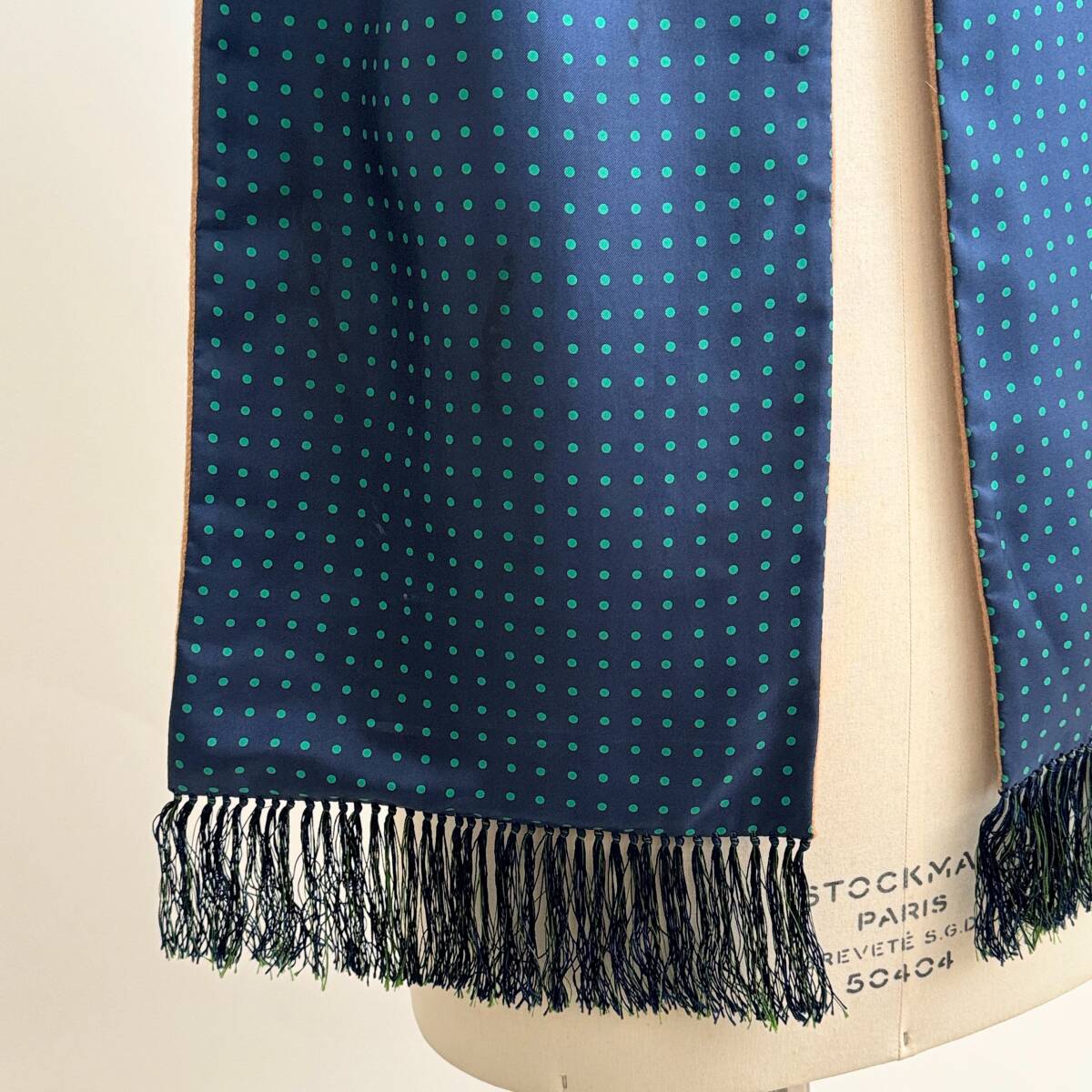  rare { England / Silk / Cashmere }80s 90s finest quality goods [ AQUASCUTUM silk cashmere wool muffler stole Britain made Vintage ]