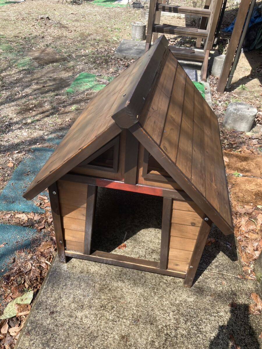 犬小屋 屋外用 木製 栃木県那須塩原市引取限定 の画像1