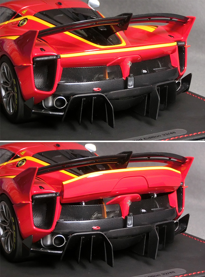 1/18 スケール　フェラーリ FXX EVO [Car No.13]（Rosso Corsa/Giallo stripe）　*品番BBR182265DIE　　*06_画像8