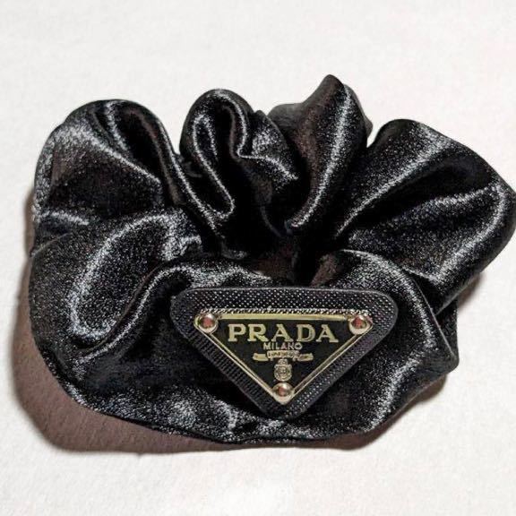 未使用 PRADA プラダ シュシュ ヘア アクセ_画像1