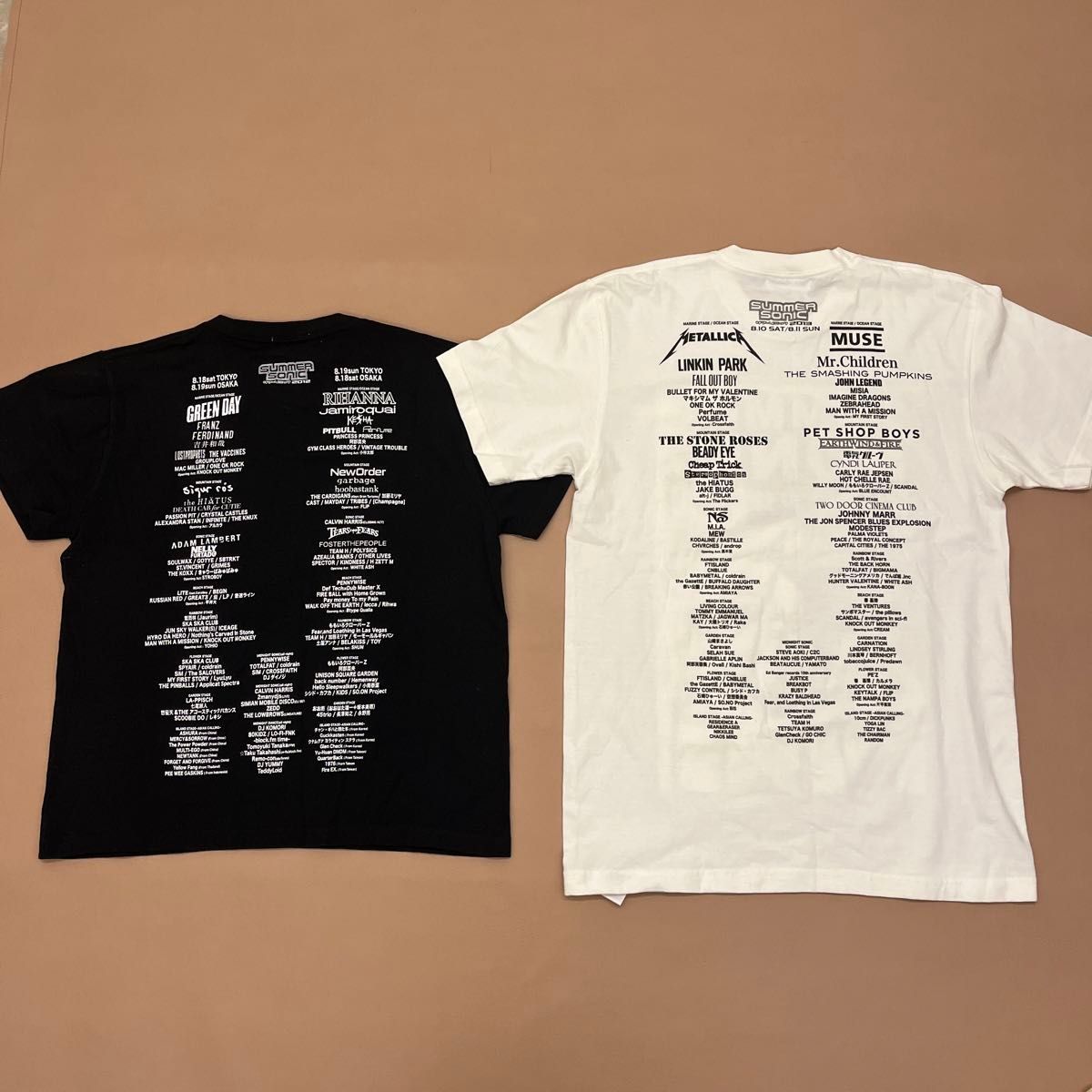 未使用品】サマーソニック オフィシャル Tシャツ 5着セット 未使用品】サマーソニック オフィシャル Tシャツ 5着セット