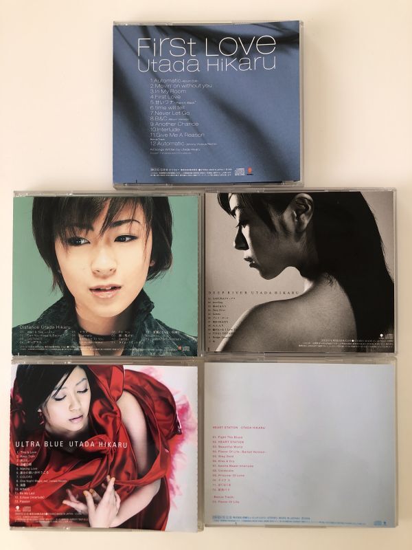 B25543　中古CD　First Love+Distance+Deep River+ULTRA BLUE+HEART STATION　宇多田ヒカル　5枚セット_画像2