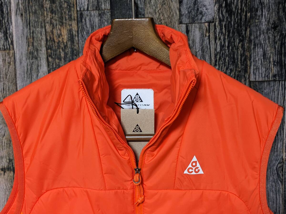  remainder little XL NIKE ACG PRIMALOFT ADV light down vest 24200 jpy inspection Prima loft rope tedo-p emergency color /SOS/ orange 2L