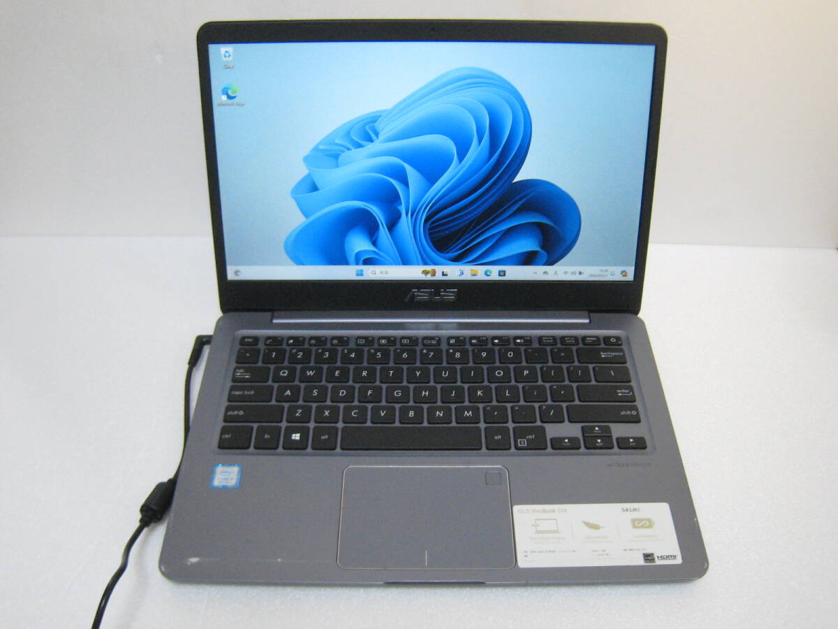 フルHD 爆速SSD ASUS S410U VivoBook S14/ i5-8250U/8GB/SSD256GB No402の画像1