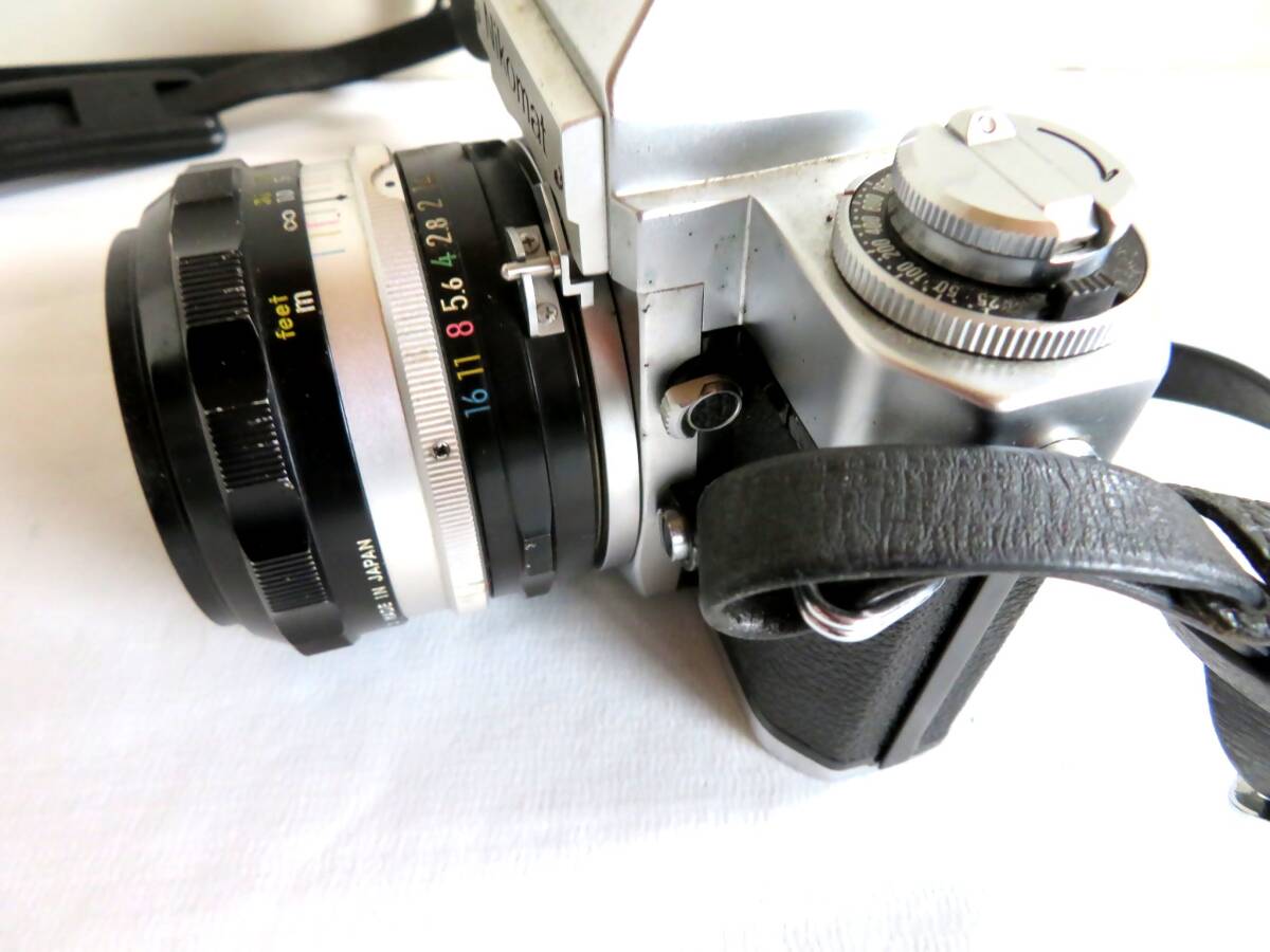 ●【ト足】Nikomat EL フィルムカメラ NIKKOR-S.C 1:4 f＝50㎜ Auto ニコン CA077ZZG83の画像4