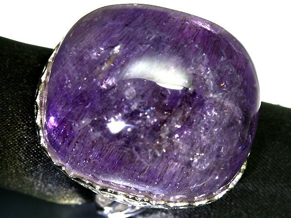 O11304S【1円～】新品仕上【RK宝石】≪Amethyst≫ 圧倒的存在感!! 天然アメジスト 超特大 約30.1ｍｍ×26.2ｍｍ 高級リング_画像2