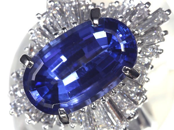 IKL10023S【売り切り】新品【RK宝石】 希少宝石 極上タンザナイト 大粒4.35ct!! 極上ダイヤモンド 総計1.28ct Pt900 超高級リング ダイヤの画像2