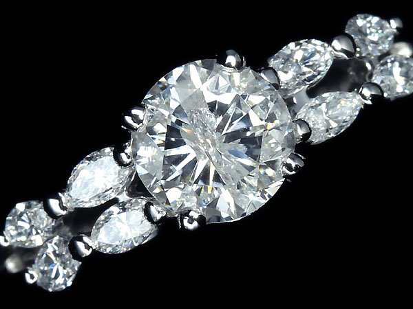 ZO11171SS【1円～】新品【RK宝石】《Diamond》極上ダイヤモンド 特大1.085ct!! 極上脇石ダイヤモンド Pt900 超高級リング ダイヤ_画像3