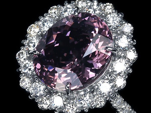 VVL10883S【1円～】新品【RK宝石】《Spinel》極上非加熱 ピンクスピネル 特大4.89ct 極上ダイヤモンド 0.88ct Pt950 超高級リング ダイヤの画像2