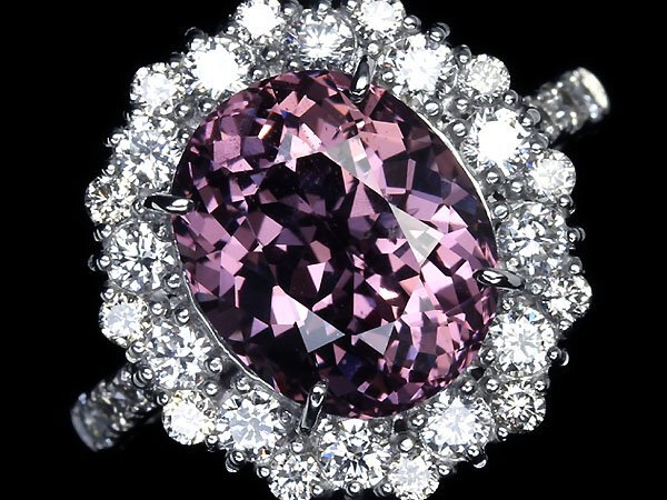 VVL10883S【1円～】新品【RK宝石】《Spinel》極上非加熱 ピンクスピネル 特大4.89ct 極上ダイヤモンド 0.88ct Pt950 超高級リング ダイヤの画像3