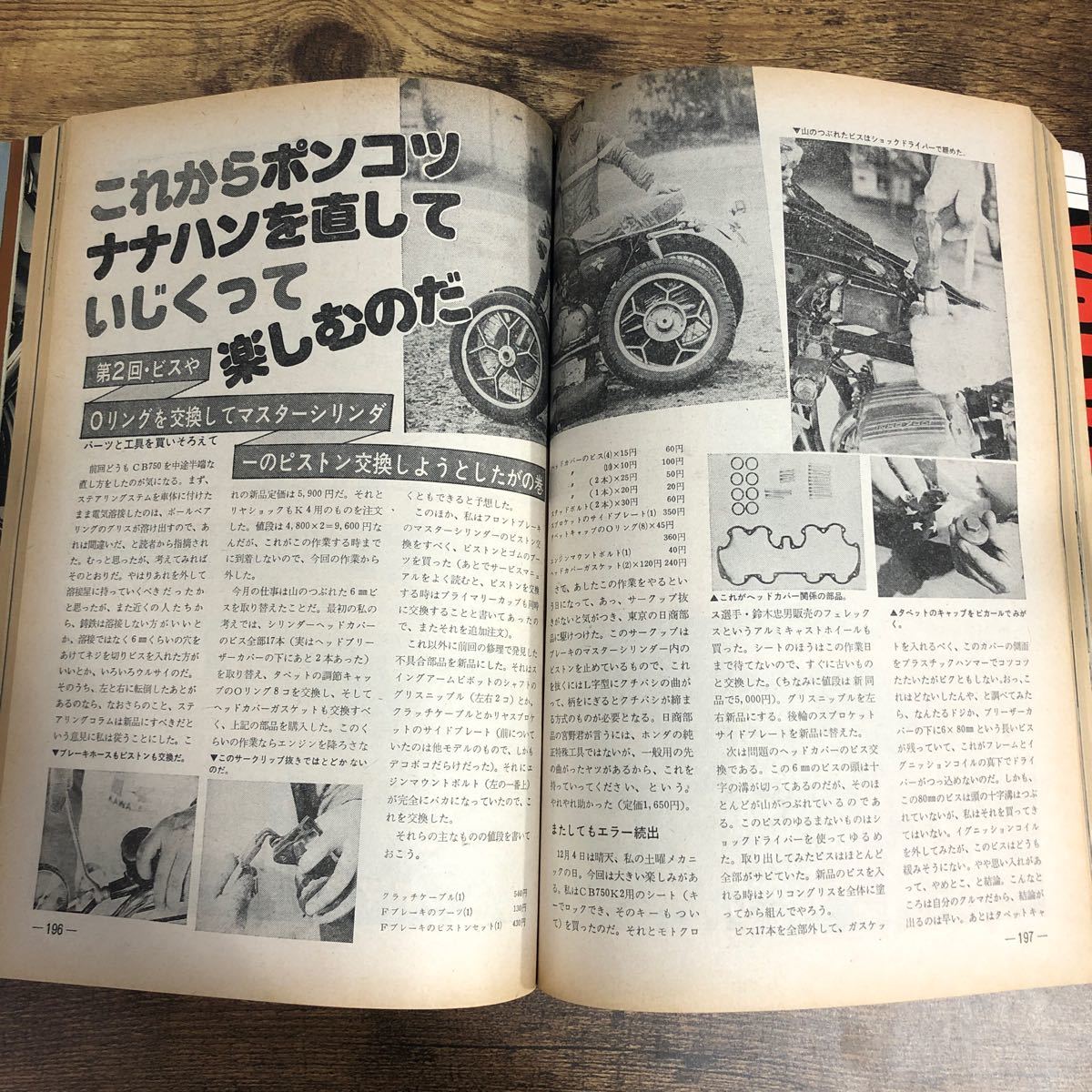 【バイク雑誌　1977.2発行】モーターサイクリスト　1970年代バイク雑誌_画像9