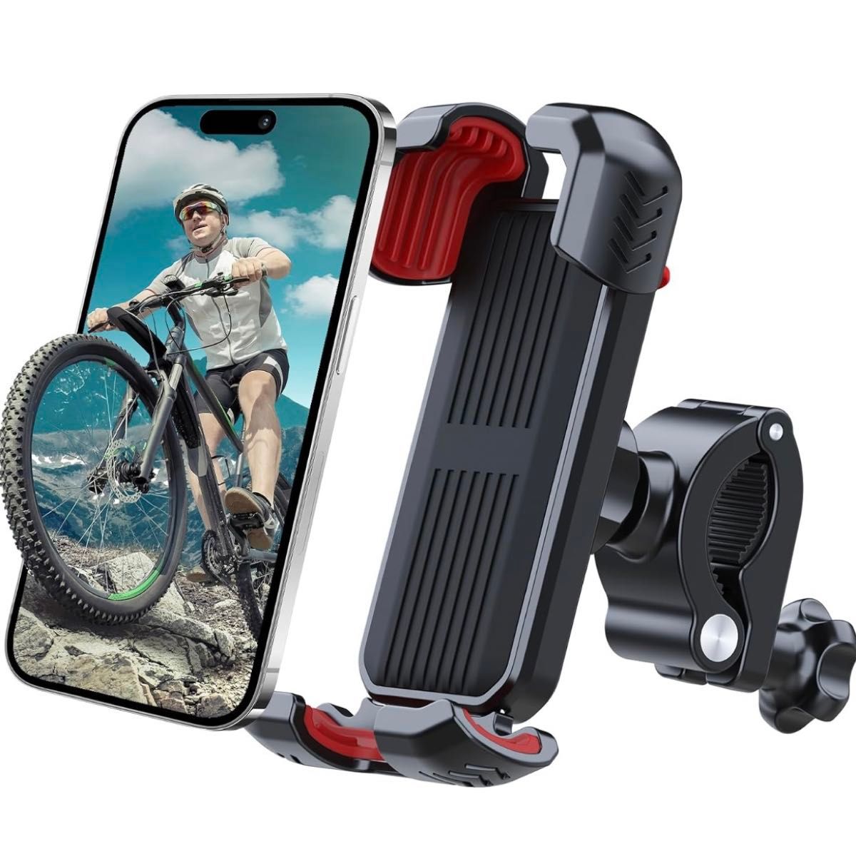 新品 Samtu自転車用 スマホ ホルダー クロスバイク 携帯スタンド