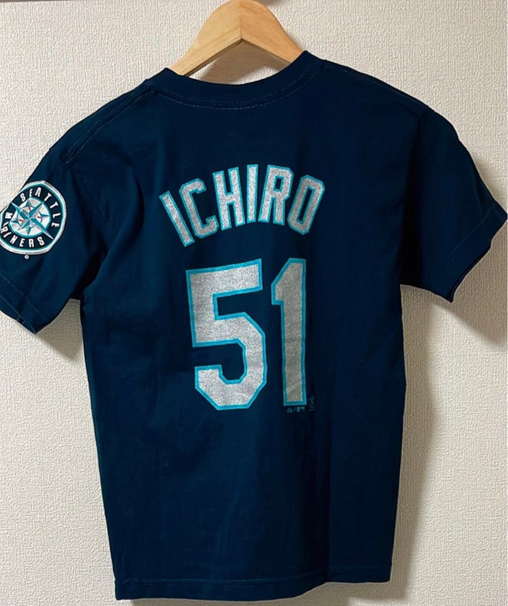 【イチロー マジェスティックTシャツ M マリナーズ MLB ICHIRO Seattle Mariners】　 