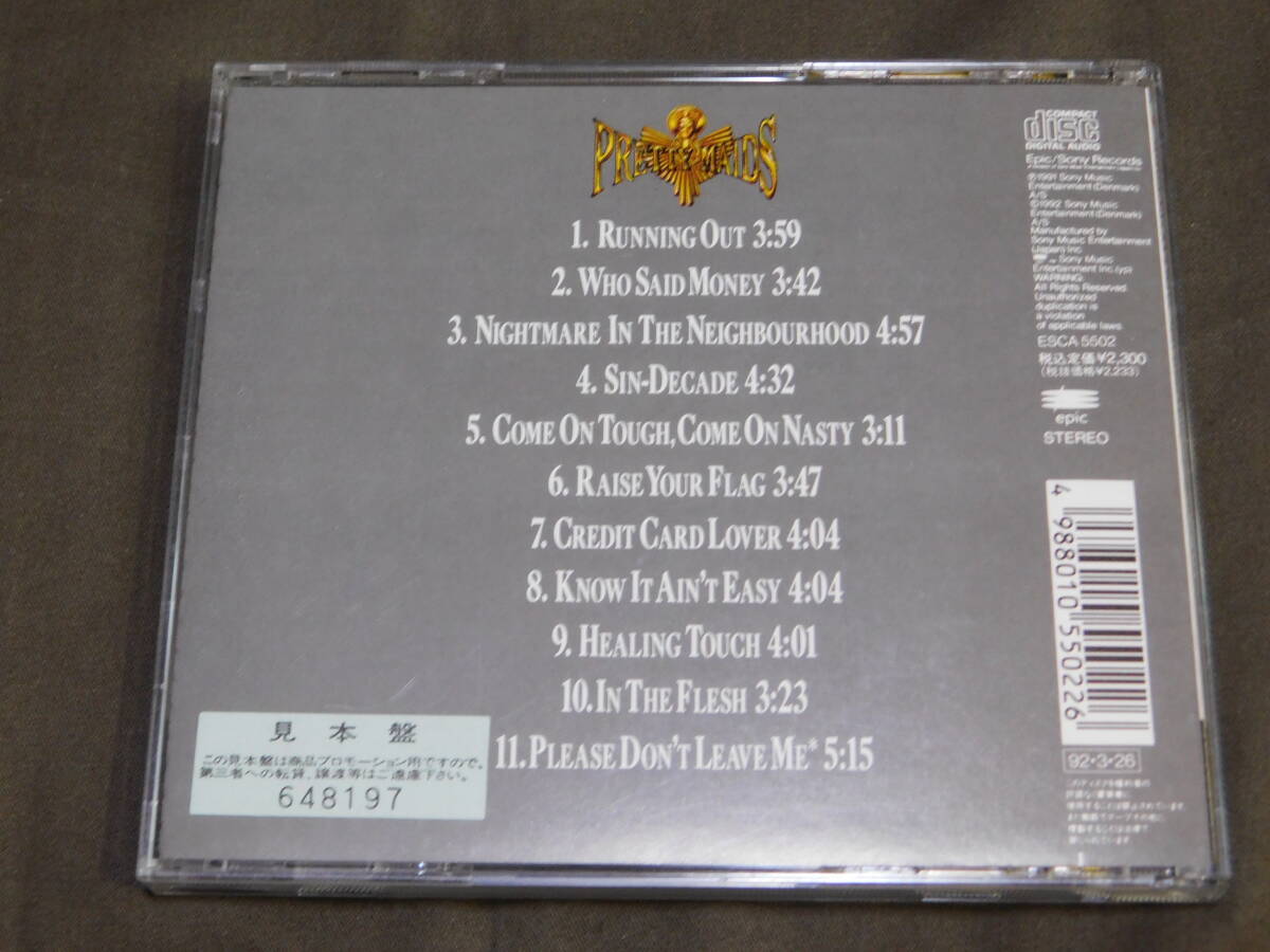 PRETTY MAIDS 　sin-decade 1991年　見本品　　ESCA-5502_画像2