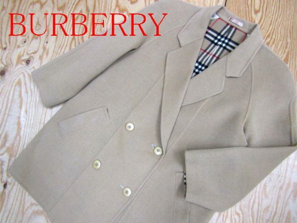 ★バーバリー Burberry★レディース カシミヤ混 ウールチェスターコート 9AR★R60324005C_画像1