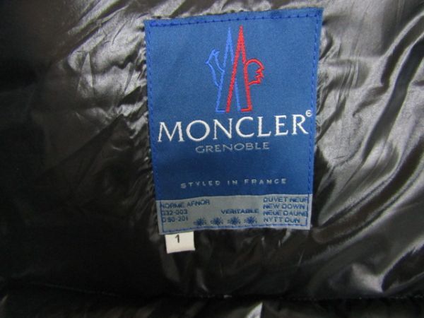 ★モンクレール MONCLER★青タグヴィンテージ レディース シャイニーダウンジャケット ブラック★R60331028Aの画像5