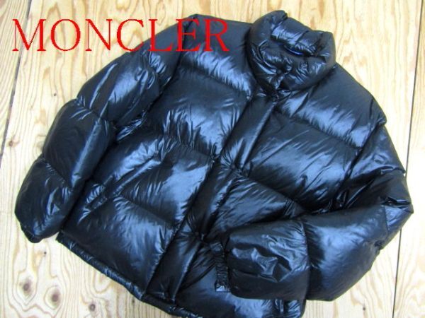 ★モンクレール MONCLER★青タグヴィンテージ レディース シャイニーダウンジャケット ブラック★R60331028A_画像1