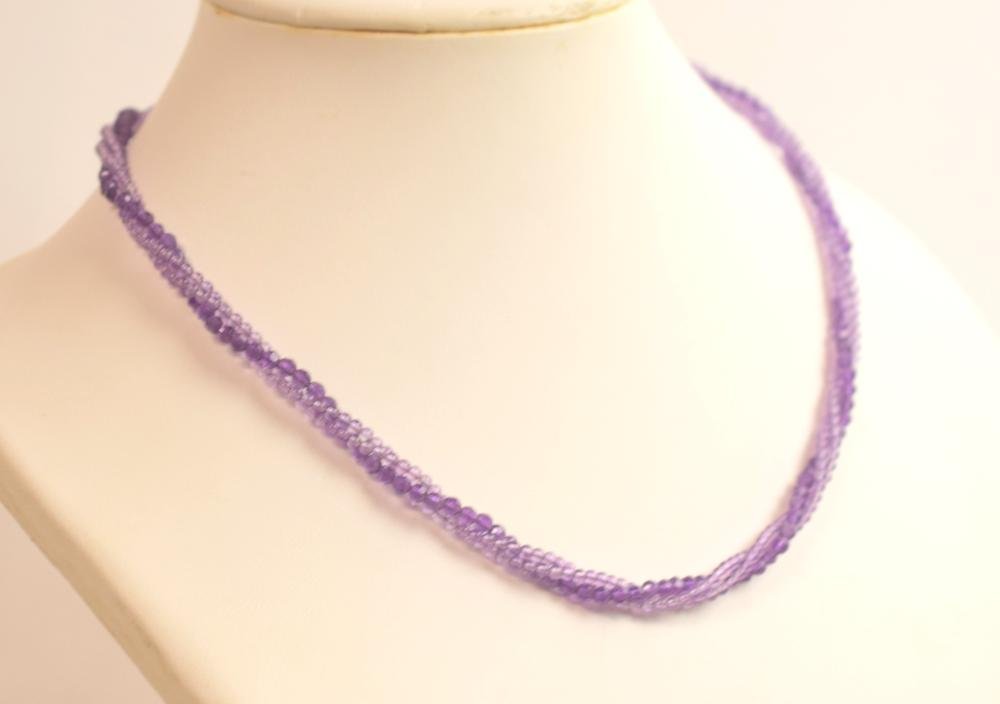 最高品質の ICH【中古美品】 アメジスト 〈106-240307-ss59-ICH〉 13.2g 留め具K18WG ネックレス アメジスト