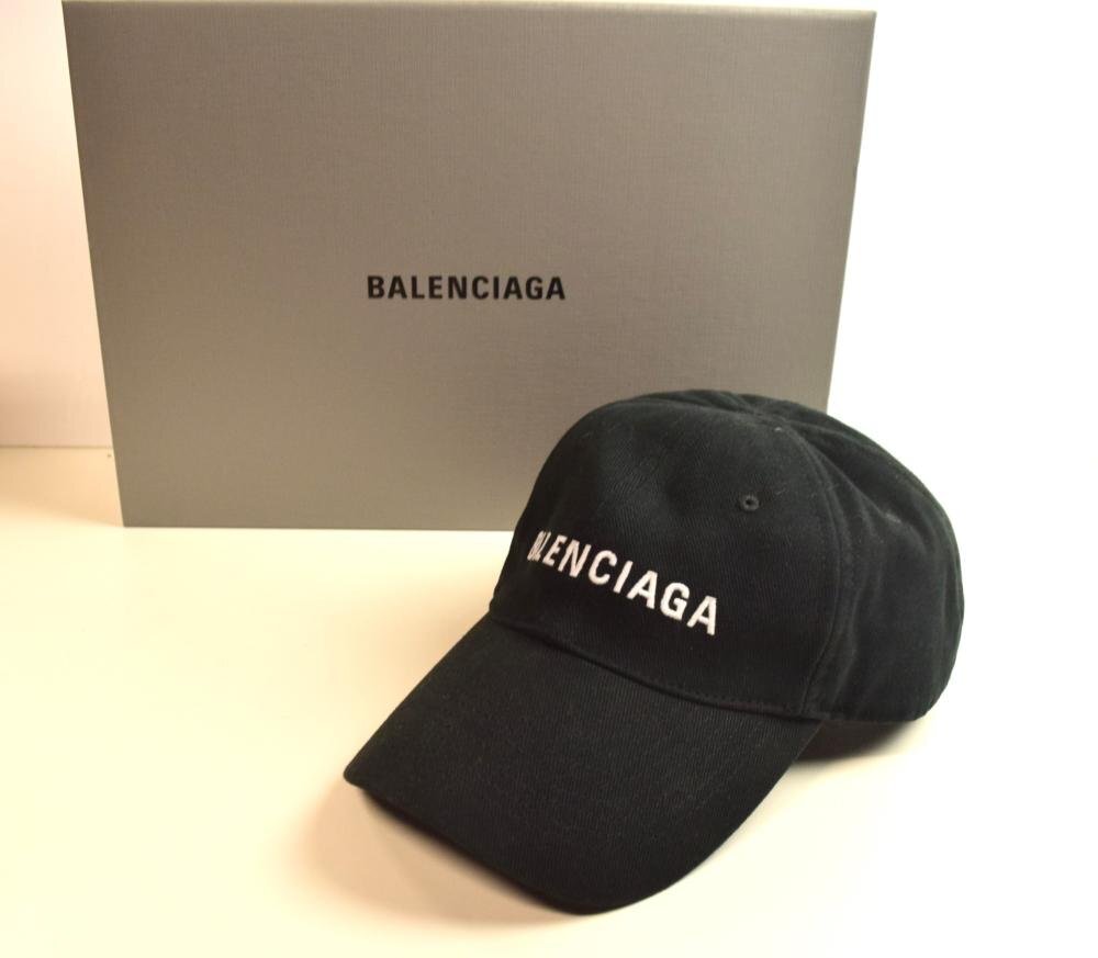 ICH【中古品】 BALENCIAGA バレンシアガ キャップ ブラック Lサイズ(58cm) 529192 310B2 〈208-240326-ss20-ICH〉の画像1