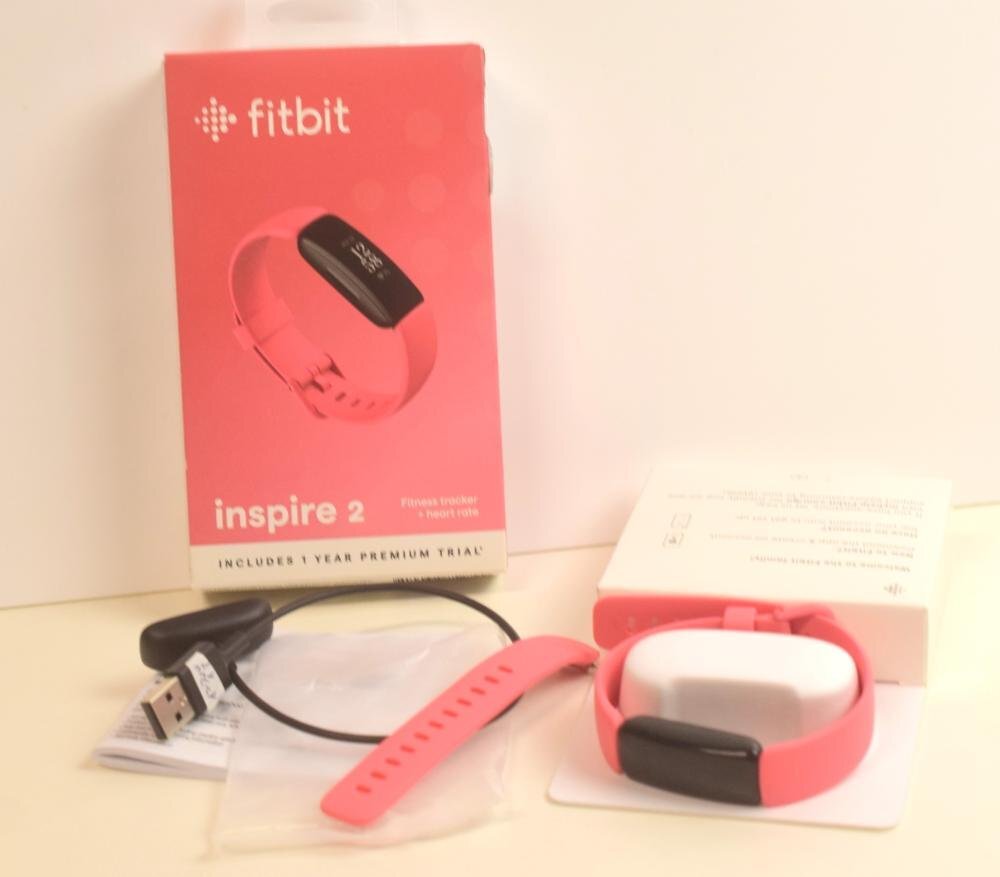 ICH【中古美品】 Fitbit Inspire2 スマートウォッチ 腕時計 デザートローズ ウェアラブルデバイス 動作未確認 〈189-240318-ss3-ICH〉_画像1