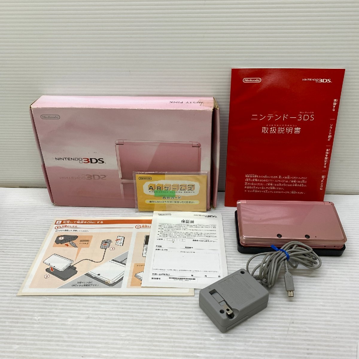 MIN【中古品】 MSMG ニンテンドー 3DS 本体 ミスティピンク ゲーム 任天堂 Nintendo 〈36-240312-ME-8-MIN〉_画像1