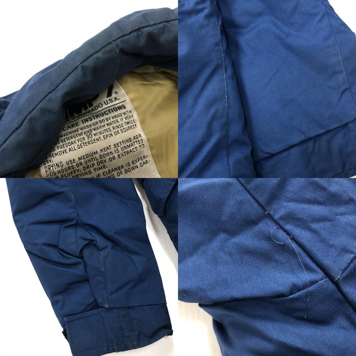 TEI 【中古品】 CAMP7 80~90s DOWN JACKET 80年代 90年代 ダウンジャケット BLUE ブルー L 〈144-240322-AT-6-TEI〉_画像9