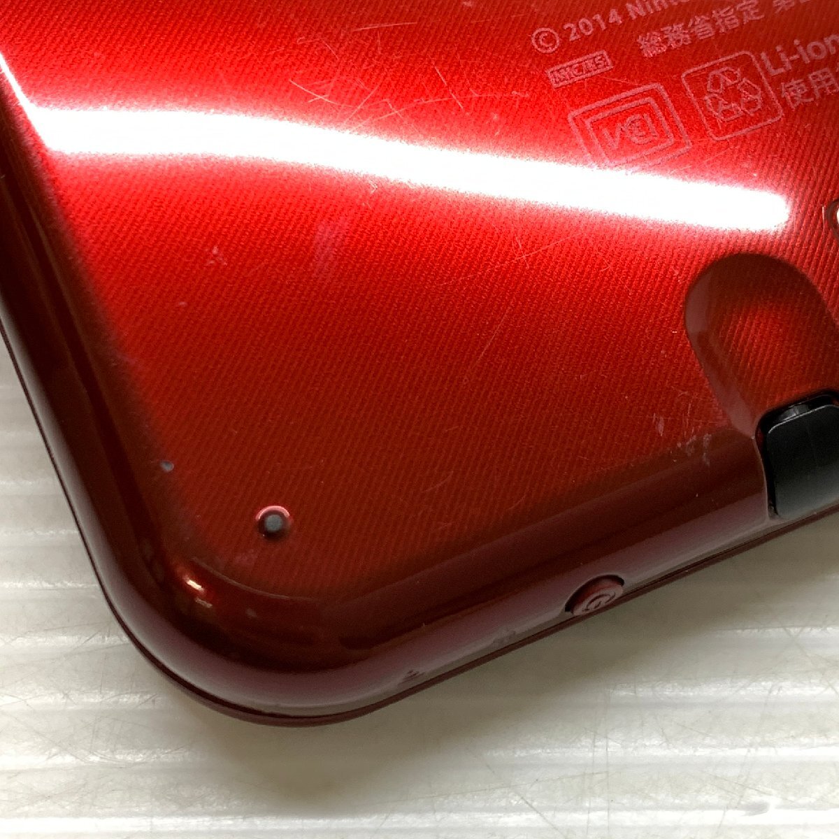 MIN【現状渡し品】 MSMG Nintendo ニンテンドー New 3DS LL 本体のみ メタリックレッド RED-001 RED-S-JPN-C0 〈36-240330-CN-13-MIN〉_画像6