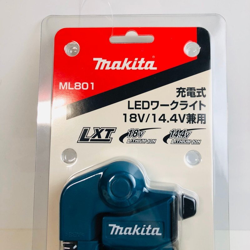 ICH【未使用品】 未使用 makita マキタ 充電式LEDワークライト ML801 14.4V 18V 対応 〈102-240314-aa1-ICH〉_画像2