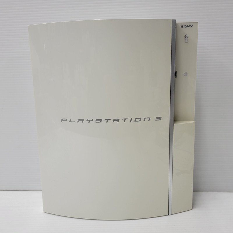 IZU【ジャンク品】 PlayStation3 プレイステーション3 PS3 本体 80GB セラミックホワイト 〈023-240320-AS-02-IZU〉_画像3