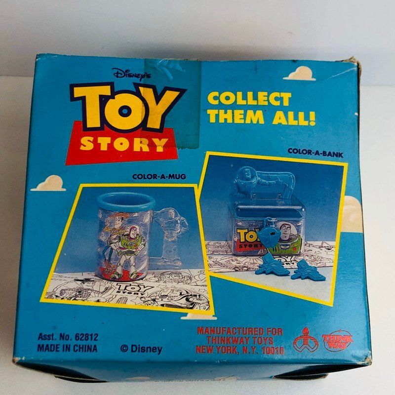 ICH【中古美品】 未開封 TOY STORY トイストーリー バズライトイヤー マグ 塗り絵 COLOR-A-MUG コップ 〈41-240318-aa6-ICH〉_画像5