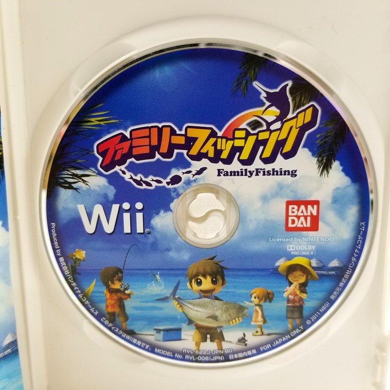 IZU【中古品】 Wii ソフト ファミリーフィッシング さおコン同梱版 〈023-240321-KM-15-IZU〉_画像6