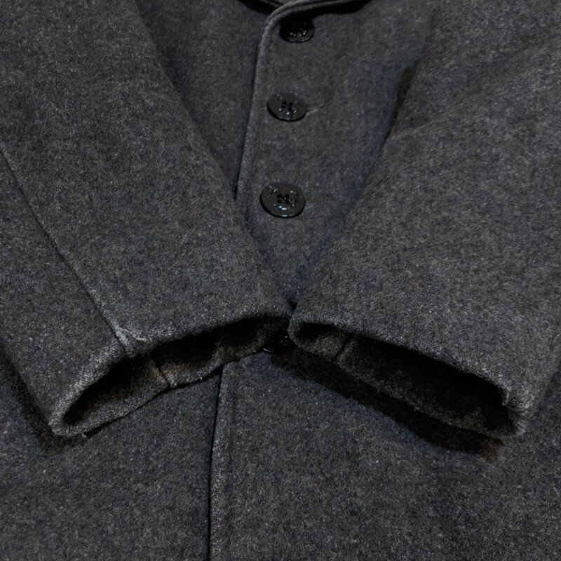 TEI 【中古品】 SCHOTT Wool Single P-Coat USA製 ウール シングル ピー コート ショット グレー 40 〈145-240322-AT-13-TEI〉_画像3