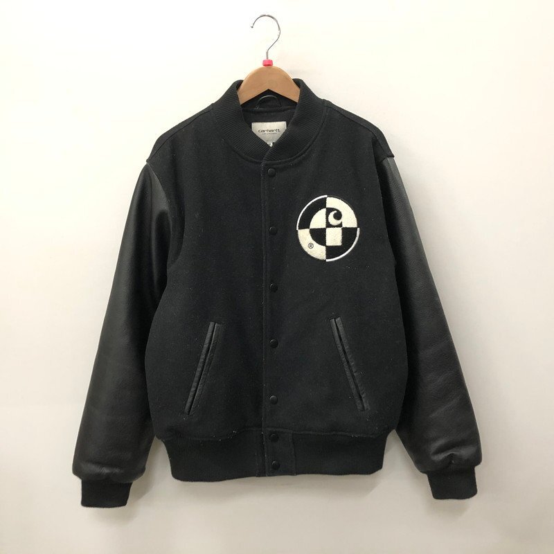 TEI 【現状渡し品】 carhartt wip 2020 カーハート スタジャン 袖レザー 藤井風 日本限定 BLACK ブラック M〈145-240323-MK-20-TEI〉の画像1